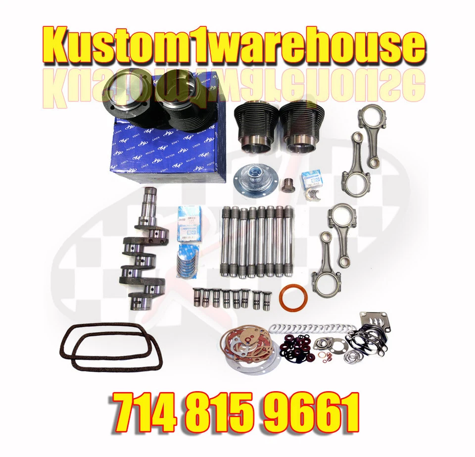 VW 1600cc Volkswagen Engine Rebuild Kit 85.5 X 69 Bug Super Beetle Ghia Bus - Image 1 of 1