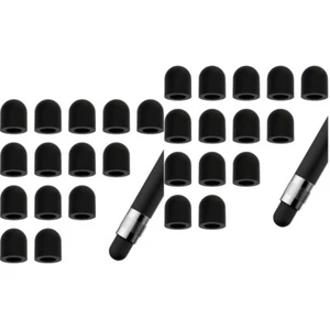 Set of 2 Capacitive Pen Rubber Stylus Head Tablet Touch Screen Tips - Zdjęcie 1 z 12