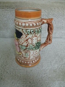 German Beer Ceramic Stein-made in Japan,Very Clean,Ein Frones HE13 - Picture 1 of 6
