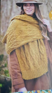 Knitting Pattern For Lovely  Wrap in  Rowan  D.K.- Size  67 x 20ins - Picture 1 of 1