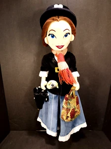 18" Mary Poppins Disney Plush Carpet Bag Parrot Umbrella Scarf Hat Button Shoes - Picture 1 of 4