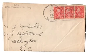 USS RALEIGH (CL-7) Light Cruiser 1930 6¢ Naval Cover • AT NEWPORT RHODE ISLAND - Picture 1 of 1