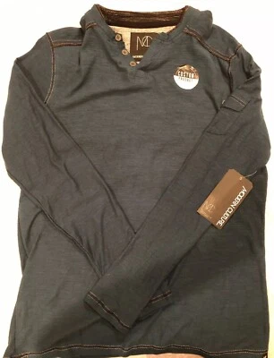 MODERN CULTURE Men's NEW Long Sleeve 3 Button Henley Shirt Green  Size Small - Image 1 of 4