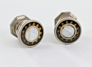 Antique Mother of Pearl Art Deco -  Cuff Links - Picture 1 of 3