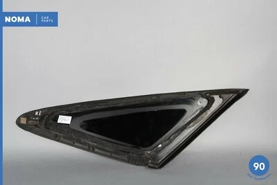 10-15 Jaguar XJ XJL XJR X351 Trasero Izquierdo Lado del Conductor Cuarto Puerta Ventana Vidrio Fabricante de Equipo Original Foto 1 de 4