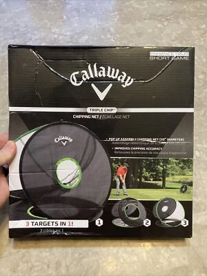 Callaway Тройной Чип-Чип Сетка-Всплывающая Сборка-3 цели в 1-Совершенно Новый - Изображение 1 из 4