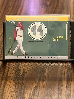 ADAM DUNN 2003 E-X "BEHIND THE NUMBERS" CINCINNATI REDS WORN JERSEY PATCH RELIC! - Image 1 of 2