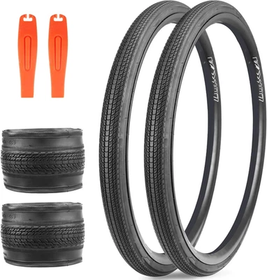 MEGHNA 700C Road Bike Tire, Foldable 700x35C, Fast Rolling, 2-Pack (37-622mm) – Fits Ro