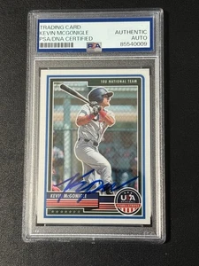 Kevin McGonigle autograph signed 2023 Panini USA baseball card PSA SLAB Tigers# - Picture 1 of 2