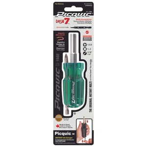 PICQUIC 8107 Assorted Colors DASH 7 Compact Multi-Bit Screwdriver 4-3/4 L in. - Picture 1 of 1