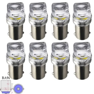 8STK BA9S T4W 3SMD LED Auto Innenraumbeleuchtung Birnen 12V Weiß LED - Bild 1 von 9