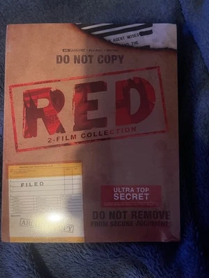 Red 1 & 2 - 2 Movie Collection 4K UHD Blu Ray SteelBook US IMPORT - SEE DESC - Image 1 of 4