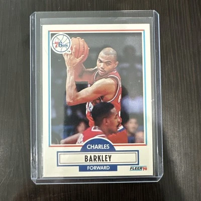 Fleer #139 1990 Charles Barkley Philadelphia 76ers baloncesto patio 🔥 Foto 1 de 2