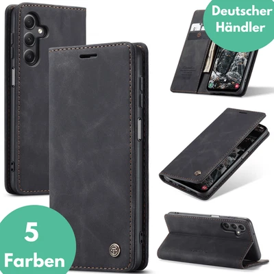 Hülle für Samsung Galaxy A17 5G Klapphülle Schutzhülle Tasche Schutzglas Full 9H - Bild 1 von 4