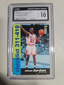1995 collectors choice #410 Michael Jordan cgc 10 - Picture 1 of 2