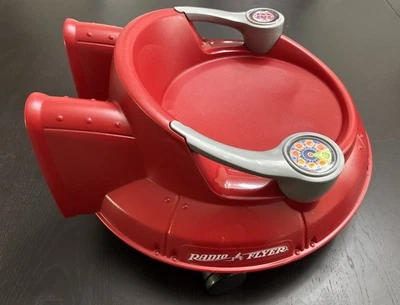 Radio Flyer Spin N Platillo Unisex Juguete Rojo Modelo #635 Muy Buen Estado Usado Foto 1 de 4