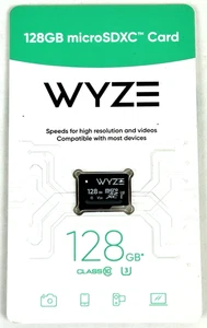 NEUF ! Carte microSDXC WYZE 128 Go classe 10 WYZEMSD128C10 - Photo 1 sur 6