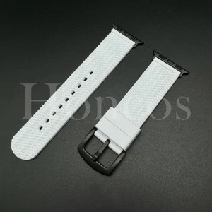 38-49 mm Weiß Reifen Silikon Gummi Band für Apple Watch Series 10 9 8 7 6 5 4 3 - Bild 1 von 16