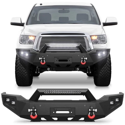 For 2007-2013 Toyota Tundra &2011-2016 Sequoia Front Bumper W/Sensor Holes Steel Foto 1 de 4