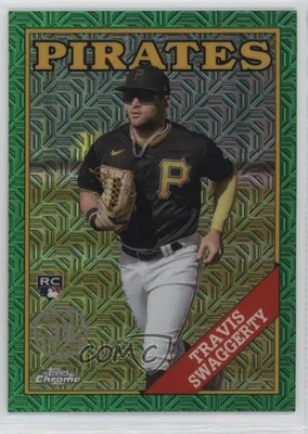 2023 Topps Update Green Refractor /99 Travis Swaggerty #T88CU-10 Rookie RC - Image 1 of 2