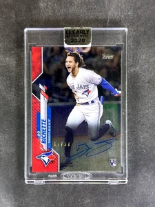 2020 Topps Clearly Authentic #CCABO Bo Bichette Red /50 Rookie Auto RC Sealed - Bild 1 von 2