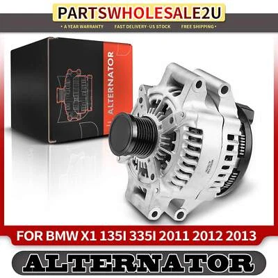 Alternador para BMW E84 X1 2013 135i 335i L6 3,0 L 170A 12 voltios en sentido horario 7 ranuras Foto 1 de 4