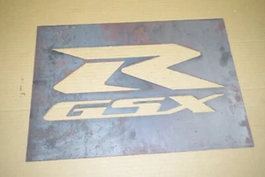 Rosti Blechtafel GSXR Logo 50 cm x 30 cm 3 Kg schwer - Bild 1 von 2