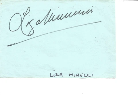 Very rare Liza Minnelli & Michael York signatures stars of Cabaret. AFTAL COA Cover