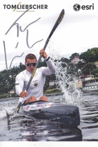 Tom LIEBSCHER-LUCS - Deutschland, Gold Olympia 2024 Kanu, Original-Autogramm! - Bild 1 von 1