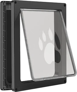 2-Way Pet Door ABS Tough Plastic Frame Brush Flap for Medium Small Cat Dog Puppy - Picture 1 of 48