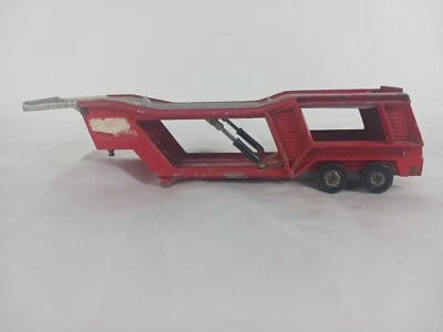 Matchbox Super Kings K-10 Car Transporter, 1976 Red Diecast Model Trailer Only - Image 1 of 4