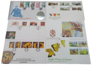STAMP COVERS GUERNSEY 6 OFFICIAL FIRST DAY COVERS 1993 1996 1997 - GUERNSEY - Picture 1 of 7