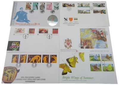 STAMP COVERS GUERNSEY 6 OFFICIAL FIRST DAY COVERS 1993 1996 1997 - GUERNSEY - Image 1 of 4