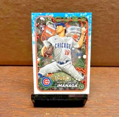 2024 Topps Holiday Francisco Lindor #H36 Image Variation Santa Hat SP Mets - Image 1 of 2