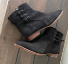 SIXTY SEVEN Black Suede Leather Ankle Boots Size 7.5 US.  38 EU