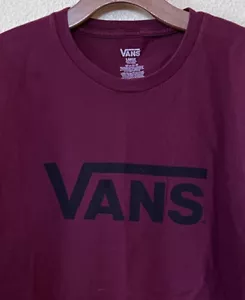 Camiseta Borgoña con logotipo negro VANS talla L - Imagen 1 de 4