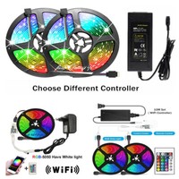 LED Strip Light RGB  5050 12V Flexible Ribbon 24KEY WiFi Contoller+ Power Supply