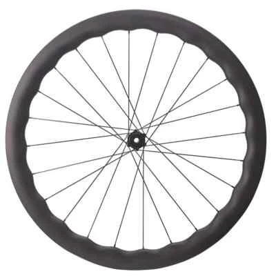700C Carbon Fiber Road Bike Disc Brake Wheel 36T 54T Ratchet 5045mm Centre Lock - Image 1 of 4