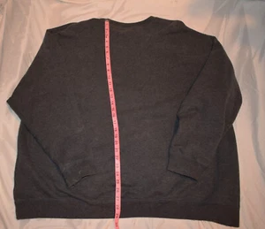 3X ~ Athletech Men's Long Sleeves ~ Gray Pullover ~ 82% Cotton 18% Polyester - Picture 1 of 10