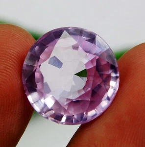 Certified 17.55 Ct Natural Pink Kunzite Round Cut Brazilian Loose Gemstone - Picture 1 of 8
