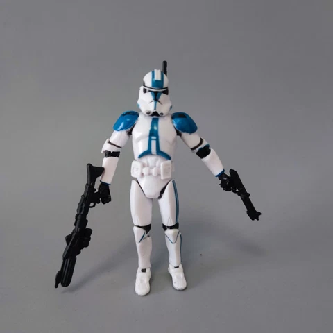 SW Republic 501st White Blue Clone Trooper 3.75" Loose Action Figure Cover