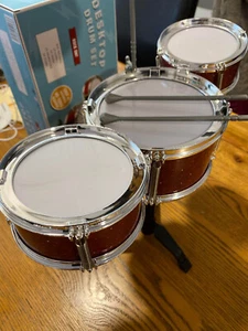 Desktop Drum Kit - Crazy Funny Gift for Drummer. Serious stress relief !!! - Picture 1 of 7