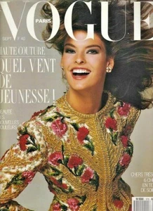 VOGUE PARIS 1987 LINDA EVANGELISTA CINDY CRAWFORD FURS VENDELA FAMKE JANSSEN FAB - Bild 1 von 18