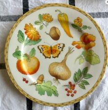 Set of 2 Crate & Barrel Nature's Harvest Collectible Plates Great Condition