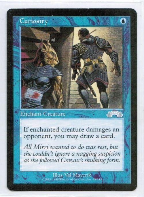 MAGIC the GATHERING---"Curiosity"---EXODUS (MTG-74-6) - Image 1 of 1