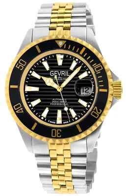Gevril Men's 42602 Chamber Swiss Automatic Sellita SW200 Ceramic Bezel Watch - image 1 of 4