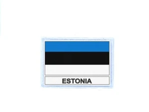 Patch toppe toppa stampato termoadesiva bandiera estonia EST - Picture 1 of 1