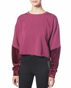 Splendid Mujer Sudadera Top RH8D669 RD1 Rojo Burdeos Mezcla de Algodón TALLA S - Imagen 1 de 10