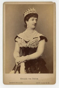 Vintage Cabinet Card Princess Margherita of Savoy Queen of Italy - Picture 1 of 2