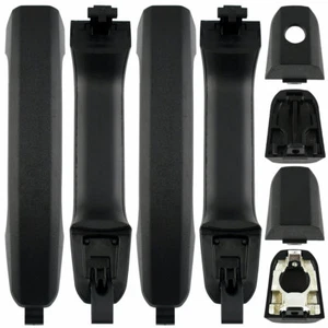 4PCS Outside Black Textured Door Handles for 2014-18 Silverado GMC Sierra H07 PA - Picture 1 of 3